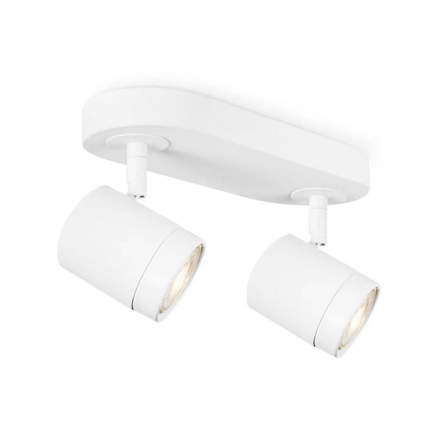 LED prigušiva tačkasta svetiljka MANU 2xGU10/5,8W/230V bela