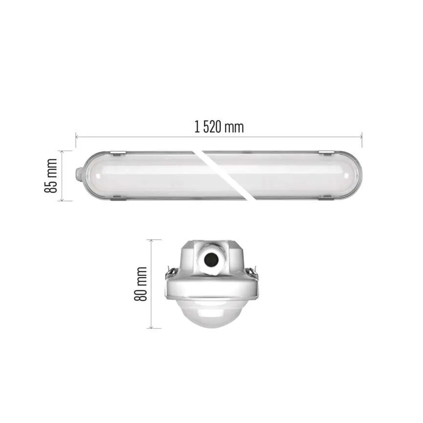 LED prigušiva tehnička svetiljka MISTY LED/29/37/45/51W/230V 6500K IP66