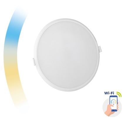 LED prigušiva ugradna plafonska svetiljka ALGINE LED/22W/230V Wi-Fi Tuya okrugla