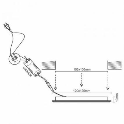 LED prigušiva ugradna stropna svetiljka LED/6W/230V 3000-6500K Wi-Fi Tuya