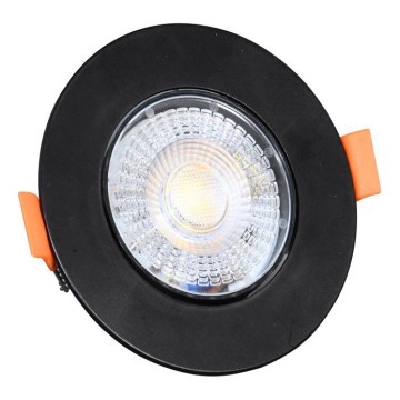 LED prigušiva ugradna stropna svetiljka ZITA LED/3/5/7W/230V 3000/4000/6000K prečnik 9 cm crna