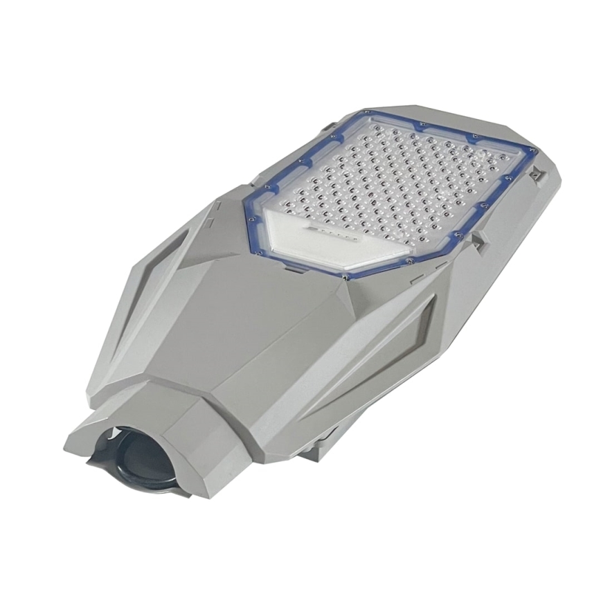 LED prigušiva ulična svetiljka sa senzorom sumraka i solarnim panelom LED/200W/20000 mAh 6500K IP65 siva