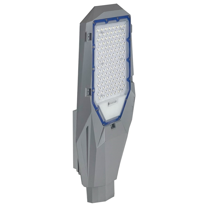 LED prigušiva ulična svetiljka sa senzorom sumraka i solarnim panelom LED/200W/20000 mAh 6500K IP65 siva