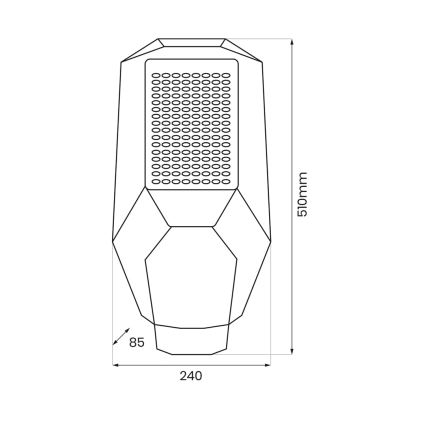 LED prigušiva ulična svetiljka sa senzorom sumraka i solarnim panelom LED/200W/20000 mAh 6500K IP65 siva