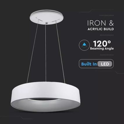 LED prigušiva viseći luster na sajli LED/20W/230V