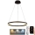 LED prigušiva viseći luster na sajli LED/42W/230V 3000-6500K prečnika 60 cm + daljinski upravljač