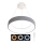 LED prigušiva viseći luster na sajli NEST LED/40W/230V 3000-6500K siva + daljinski upravljač