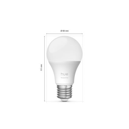 LED zatemnjiva sijalica Philips Hue White And Color Ambiance Essential E27/8W/230V 2200-6500K