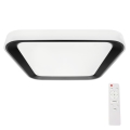 LED prigušivo plafonsko svetlo QUADRO LED/66W/230V 3000-6000K belo/crno + daljinski upravljač