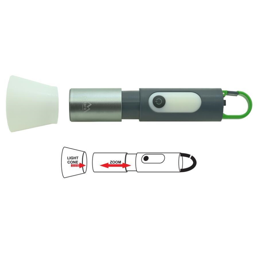 LED punjiva baterijska lampa LED/10W/3,7V 750 lm 10h 1500 mAh