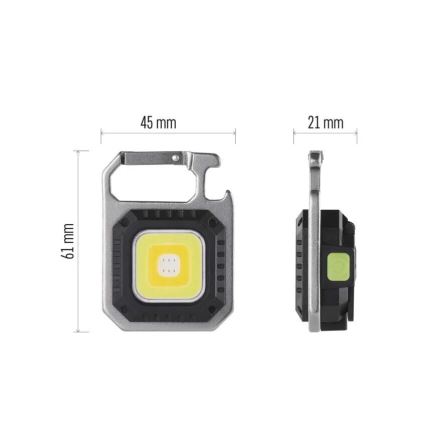 LED Punjiva baterijska lampa LED/USB/3,7V IP44 750 lm 400 mAh