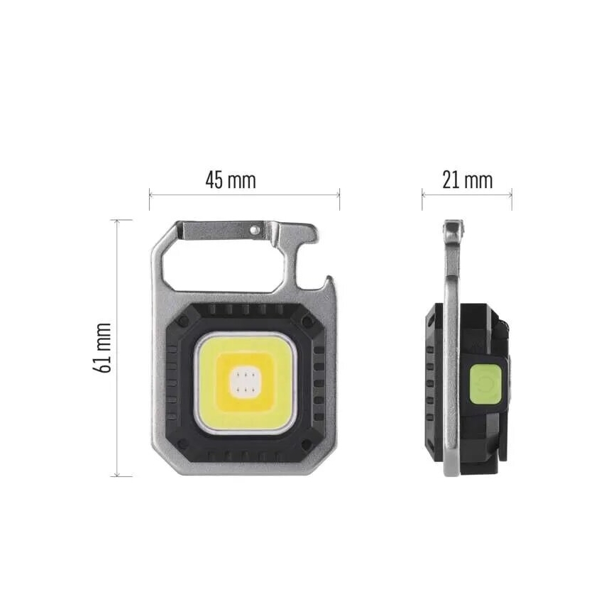 LED Punjiva baterijska lampa LED/USB/3,7V IP44 750 lm 400 mAh
