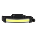LED punjiva čelna lampa 2xLED/5V 180 lm 900 mAh crna