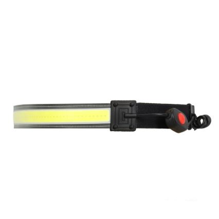 LED punjiva čelna lampa 2xLED/5V 180 lm 900 mAh crna
