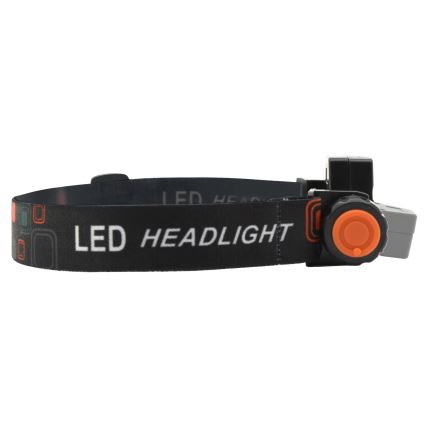 LED punjiva čelna lampa LED/1200mAh crna/crvena