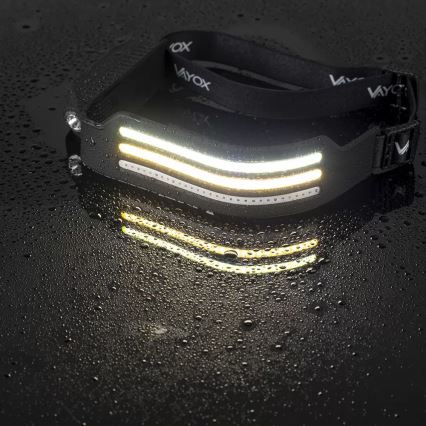 LED Prigušiva punjiva čelovka sa senzorom i crvenim svetlom 4xLED/5V IP44 300 lm 1200 mAh