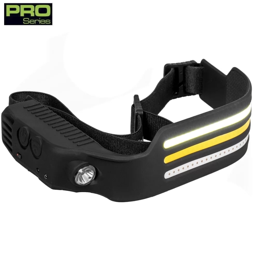 LED Prigušiva punjiva čelovka sa senzorom i crvenim svetlom 4xLED/5V IP44 300 lm 1200 mAh