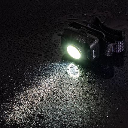 LED prigušiva punjiva čeona lampa sa senzorom i crvenim svetlom LED/15W/5V IP66 430 lm 1800 mAh