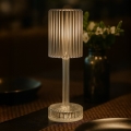 LED punjiva dodirna stona lampa SIMPLE LED/1W/5V 2400 mAh 3000-6000K prozirna