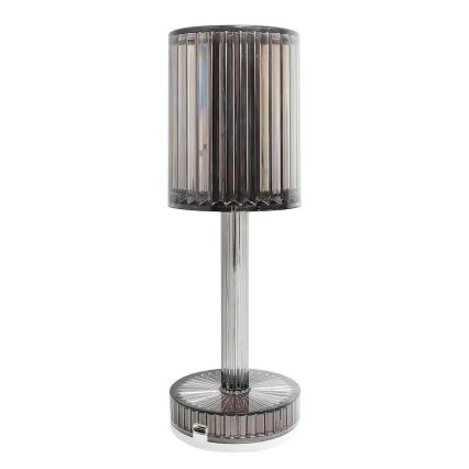 LED punjiva dodirna stona lampa SIMPLE LED/1W/5V 3000-6000K 2400 mAh dimljena siva