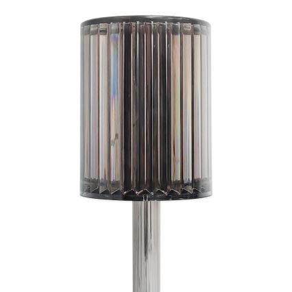 LED punjiva dodirna stona lampa SIMPLE LED/1W/5V 3000-6000K 2400 mAh dimljena siva