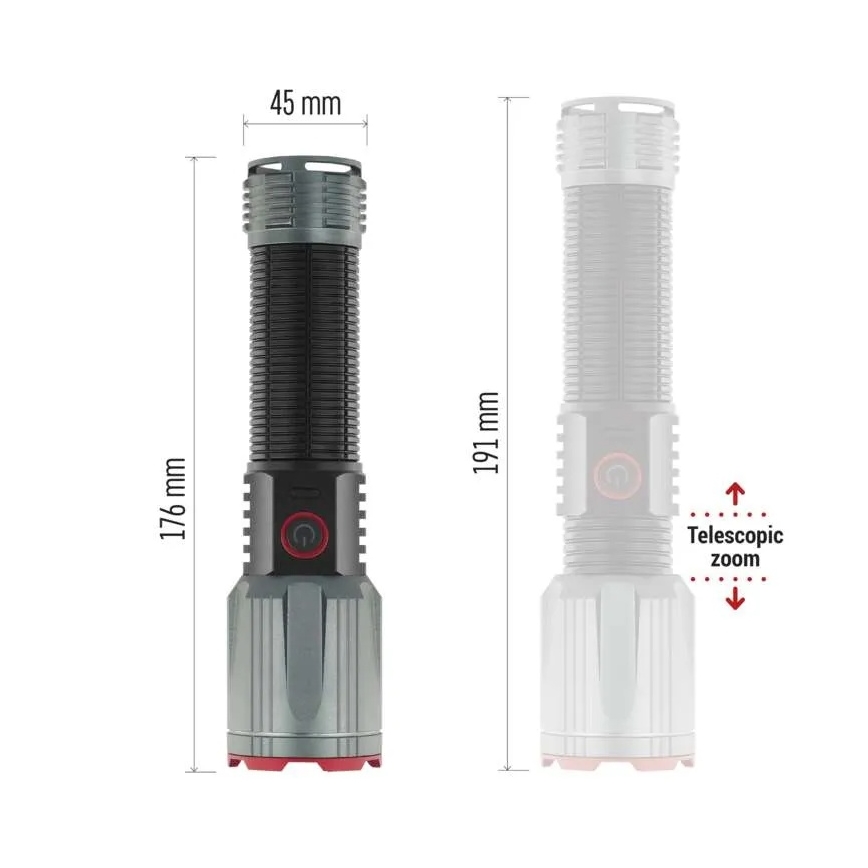 LED punjiva metalna baterijska lampa LED/5V 3000 lm 5000 mAh IP43