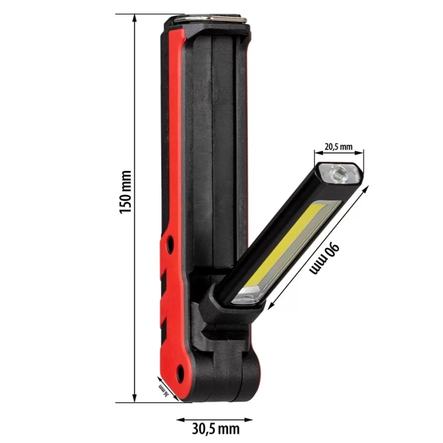 LED punjiva radna lampa LED/5W/5V IPX2 360 lm 2000 mAh