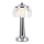 LED punjiva stona lampa na dodir, prigušiva, LED/1W/5V, 3000-6000K, 1800 mAh, sjajni hrom