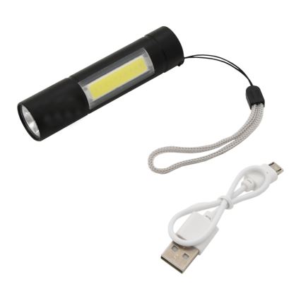 LED punjiva svetiljka LED/400mAh crna