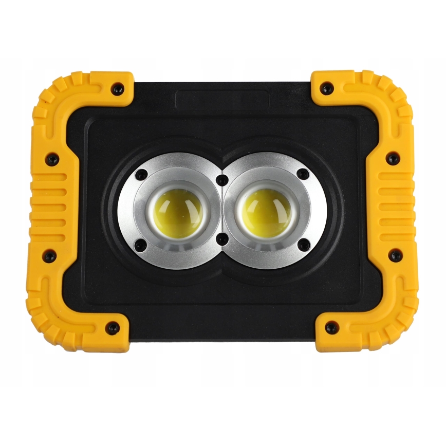 LED punjivi reflektor sa funkcijom powerbanke LED/20W/5V 4400 mAh IP44 crna/žuta
