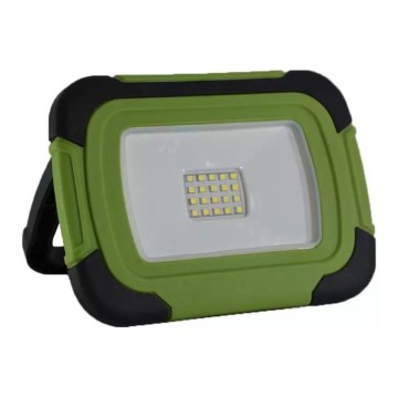 LED punjivi reflektor sa SAMSUNG LED čipom/10W/3,7V IP44 4000K 3600 mAh zelena