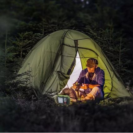 LED punjivi reflektor sa SAMSUNG LED čipom/10W/3,7V IP44 4000K 3600 mAh zelena