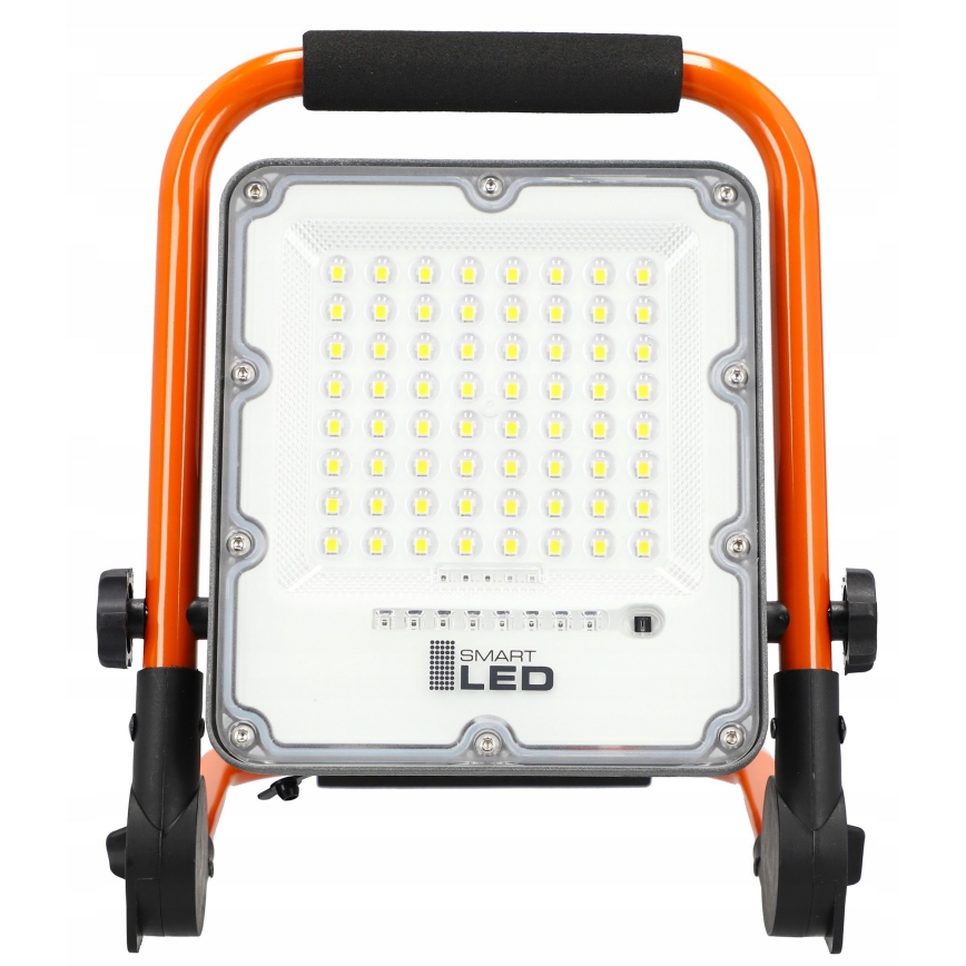LED punjivi reflektor sa stalkom LED/30W/3,2V 4500K 5000 mAh IP65 narandžasta