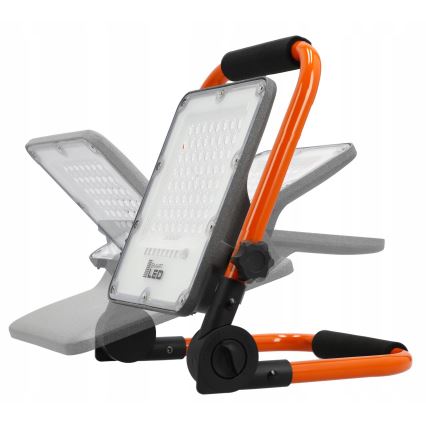 LED Punjivi reflektor sa stativom LED/100W/3,2V 4500K 15000 mAh IP65 narandžasta
