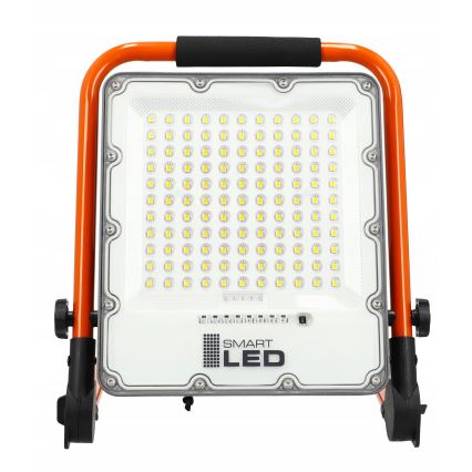 LED Punjivi reflektor sa stativom LED/100W/3,2V 4500K 15000 mAh IP65 narandžasta