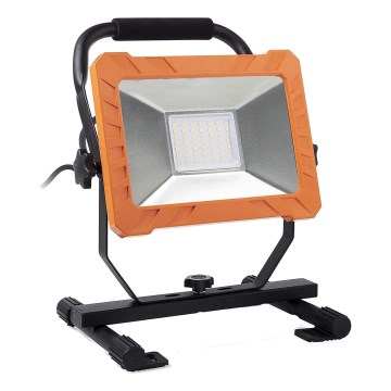LED reflektor 50 W/230 V, 6500 K, IP65 — narandžasta/crna