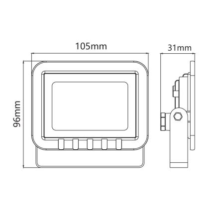 LED reflektor LED/10W/230V 6500K IP65