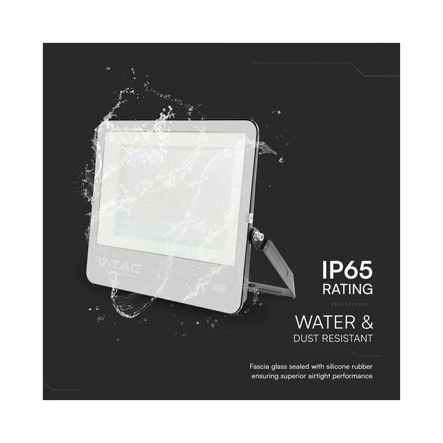 LED Reflektor LED/300W/230V 4000K IP65 crni