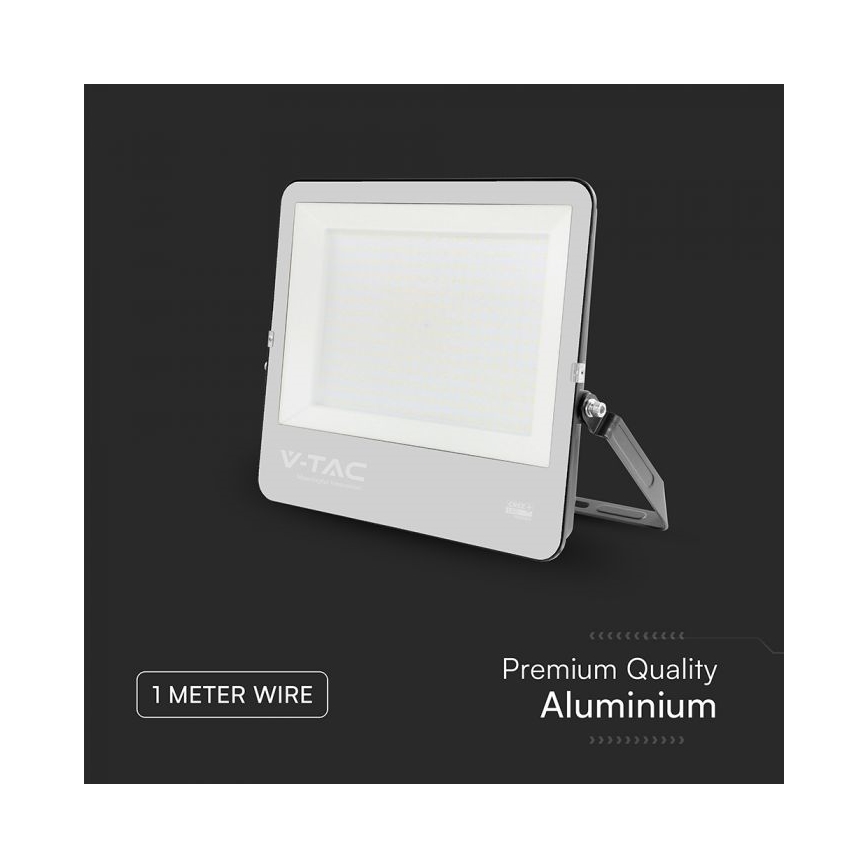 LED Reflektor LED/300W/230V 4000K IP65 crni