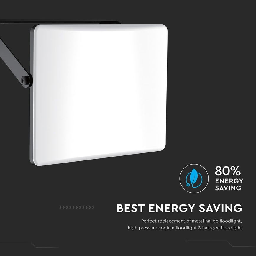 LED reflektor LED/30W/230V 3000/4000/6500K IP65 crna
