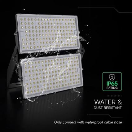 LED reflektor LED/500W/230V 4000K IP65 siva