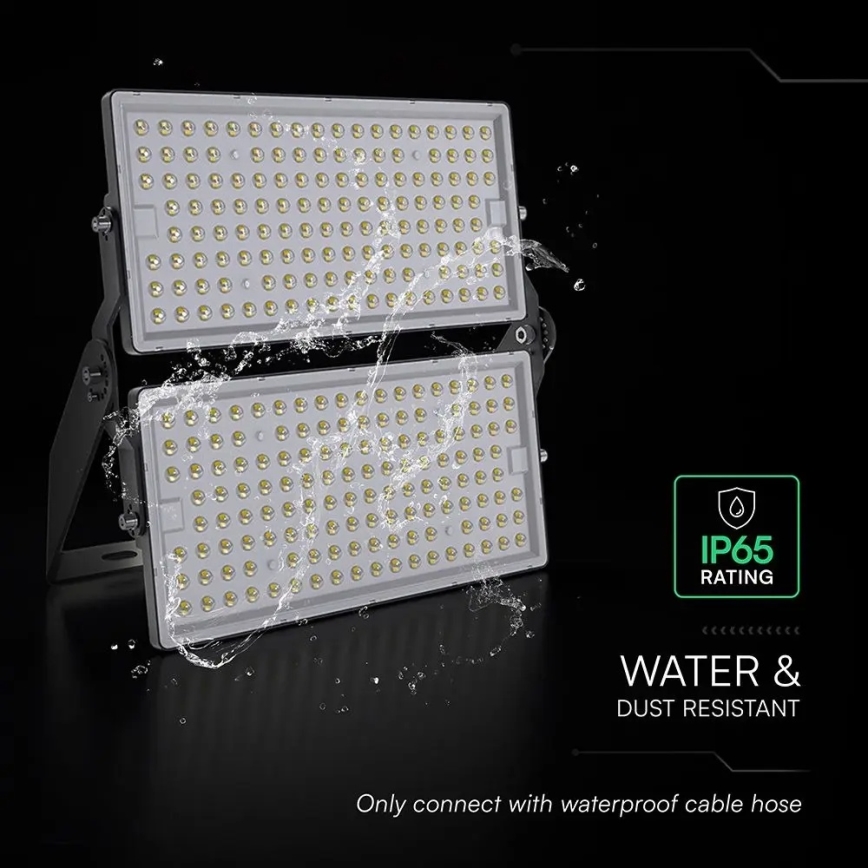 LED reflektor LED/500W/230V 4000K IP65 siva
