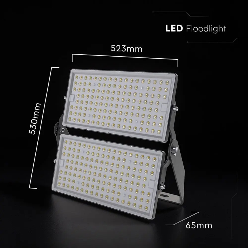 LED reflektor LED/500W/230V 4000K IP65 siva