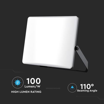 LED Reflektor LED/50W/230V 3000/4000/6500K IP65 crna