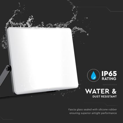 LED Reflektor LED/50W/230V 3000/4000/6500K IP65 crna
