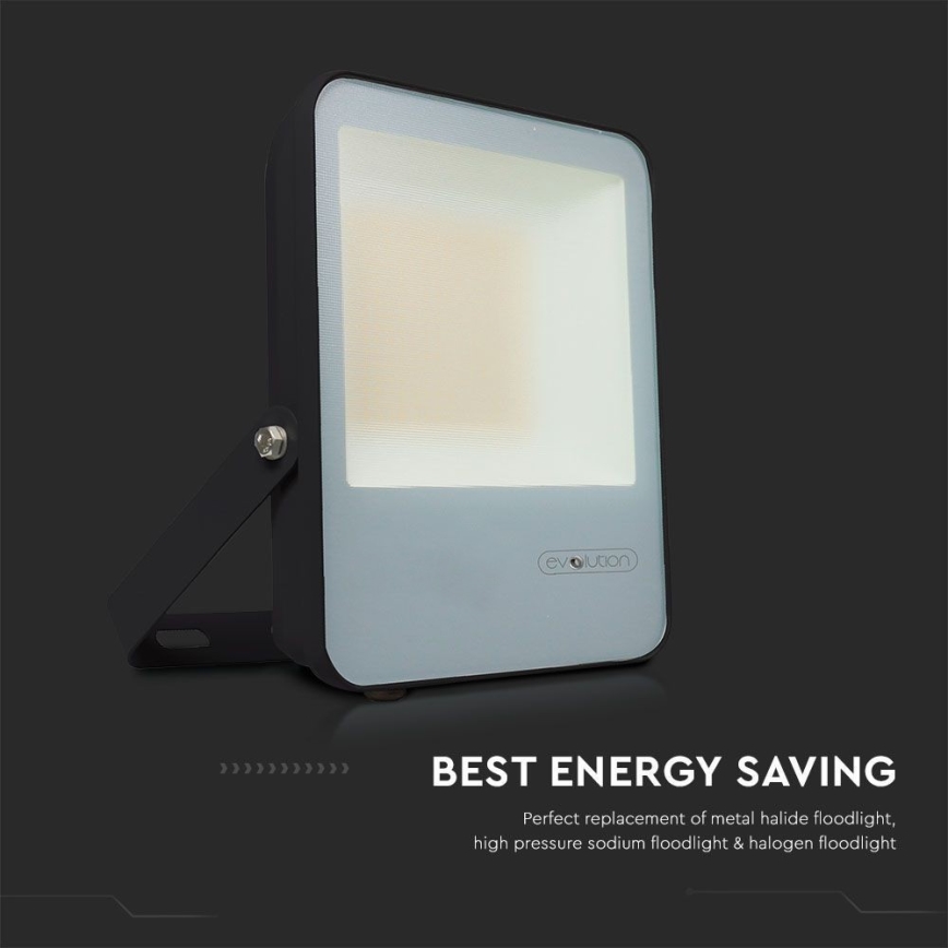 LED reflektor LED/50W/230V 6400K IP65 crna