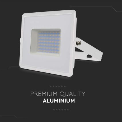 LED reflektor LED/50W/230V 6500K IP65 bela