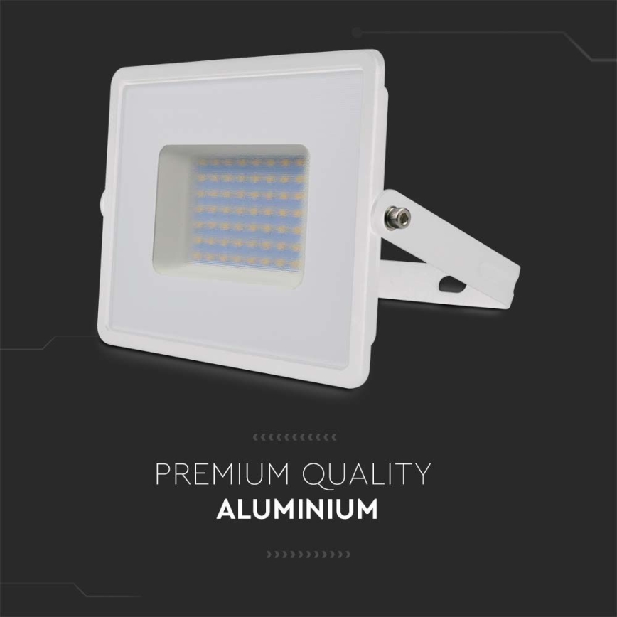 LED reflektor LED/50W/230V 6500K IP65 bela