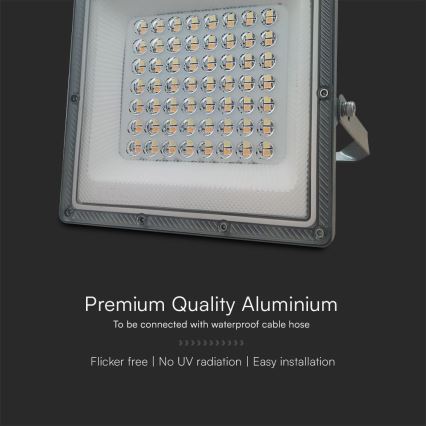 LED reflektor LED/50W/230V IP65 3000/4000/6500K siva