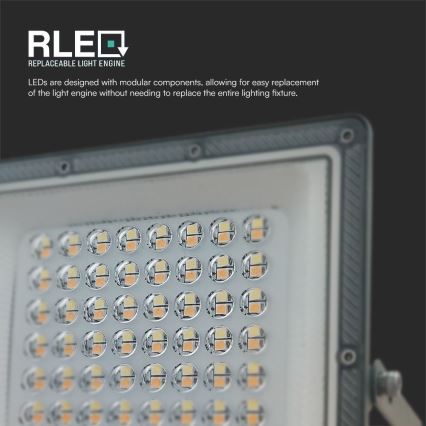 LED reflektor LED/50W/230V IP65 3000/4000/6500K siva